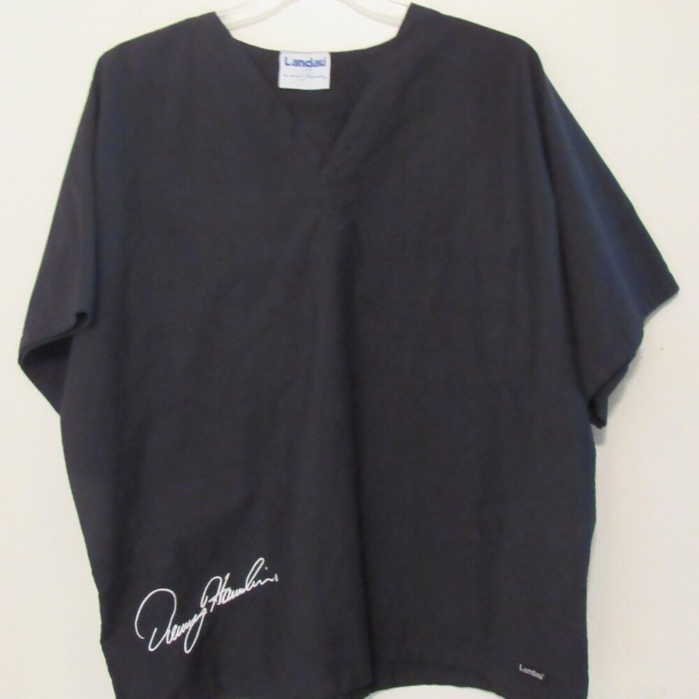 Landau Scrub Top Nascar Denny Hamlin Mens Sz 3XL Black